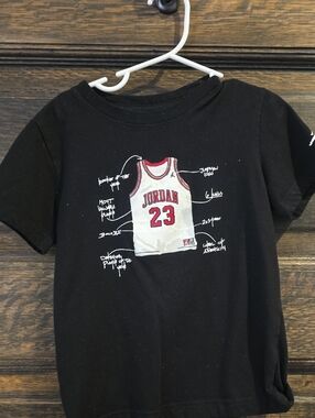 Nike Black Kids T‑Shirt with Jordan 23 Graphic